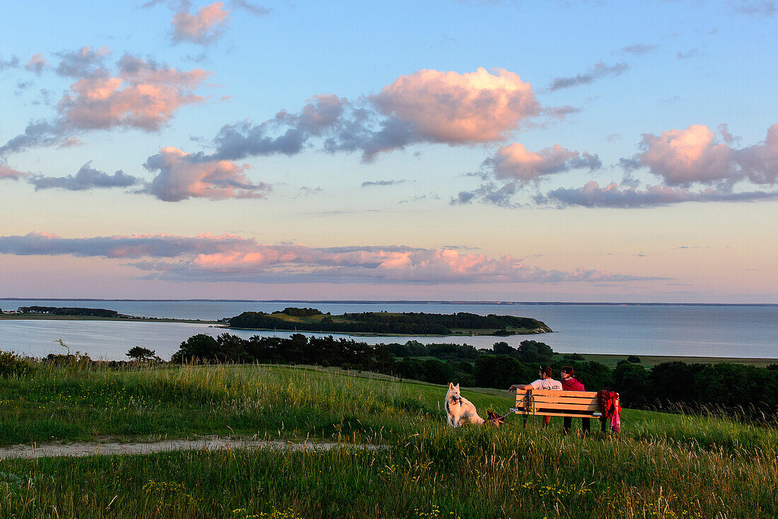 View from the Bakenberg, Moenchgut, Rügen, Ostseeküste, Mecklenburg-Western Pomerania, Germany