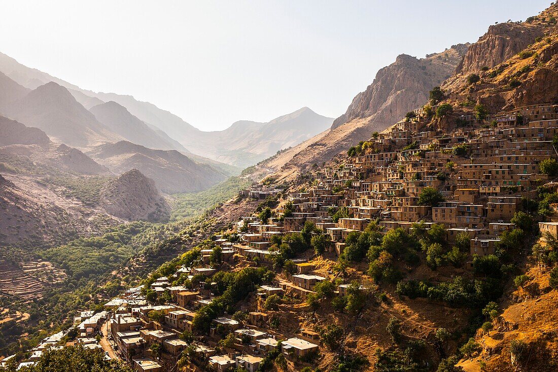 Kurdisches Dorf Hawraman in Kurdistan, Iran, Asien