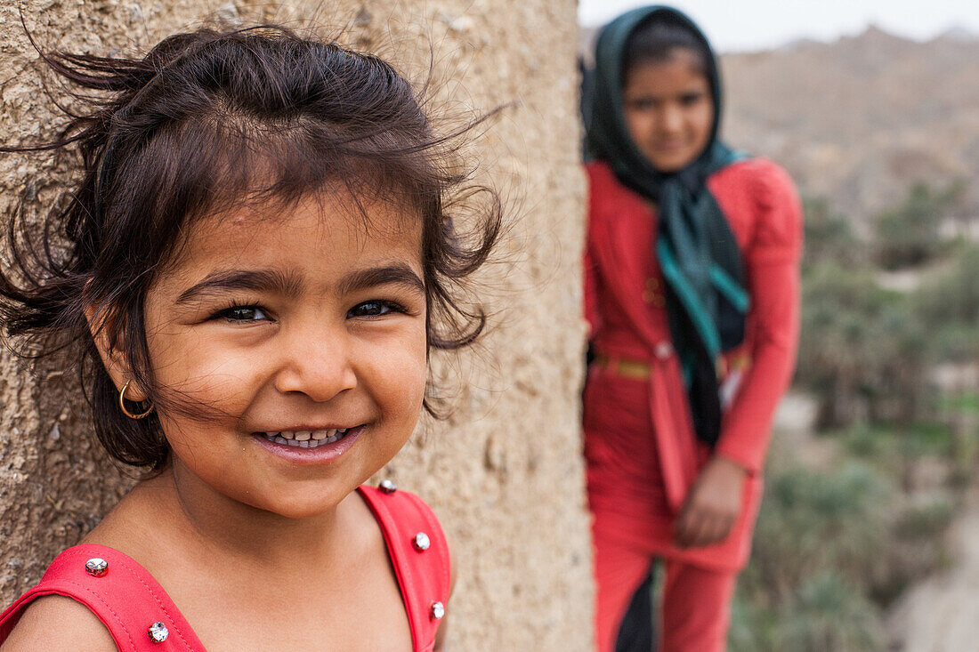 Lachendes Kind in Iran, Asien