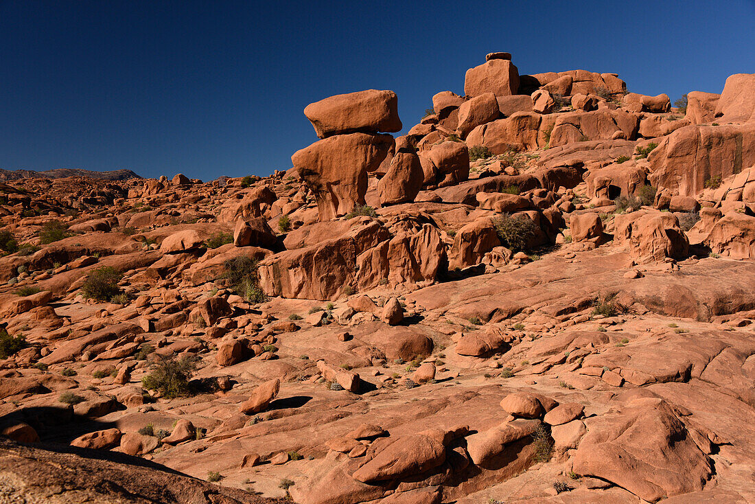 Rock formations around Tafraout, Morocco, North Africa, Africa