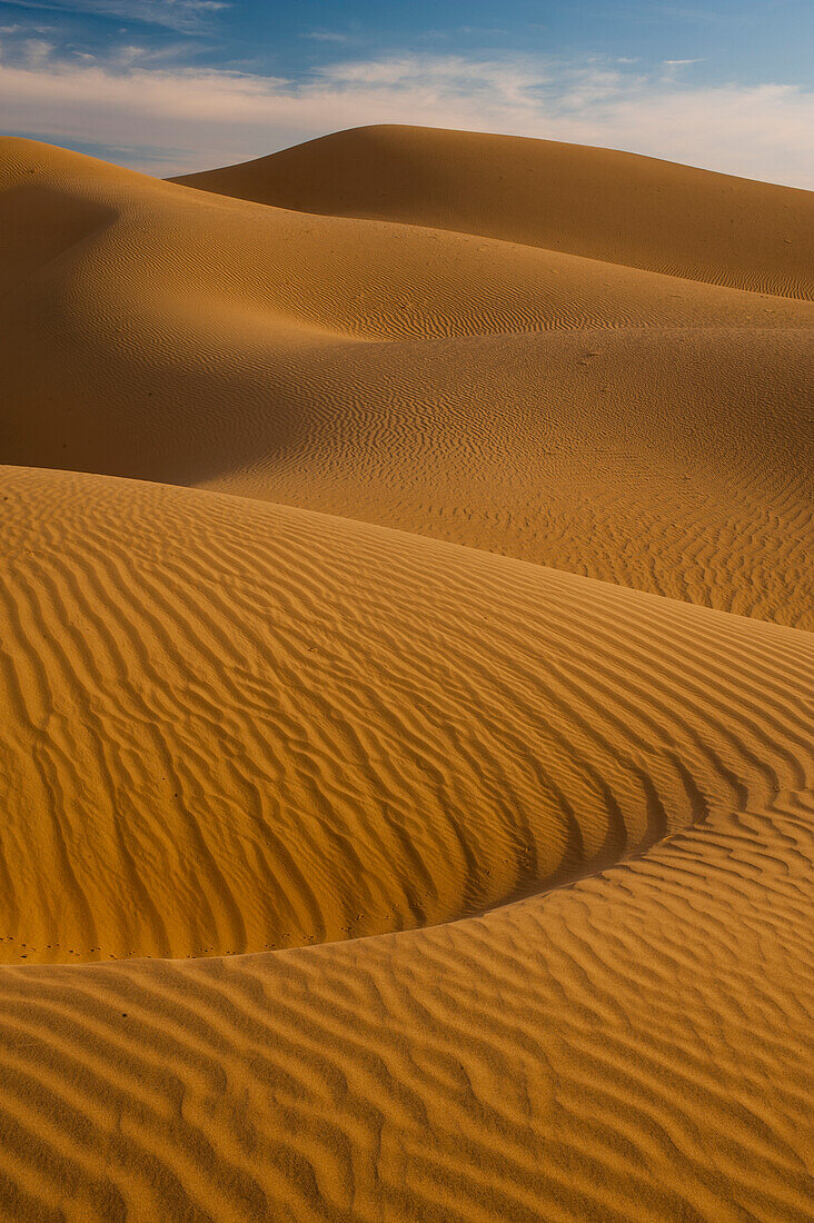 Sand dunes, Eureka Dunes, Death Valley National Park, California