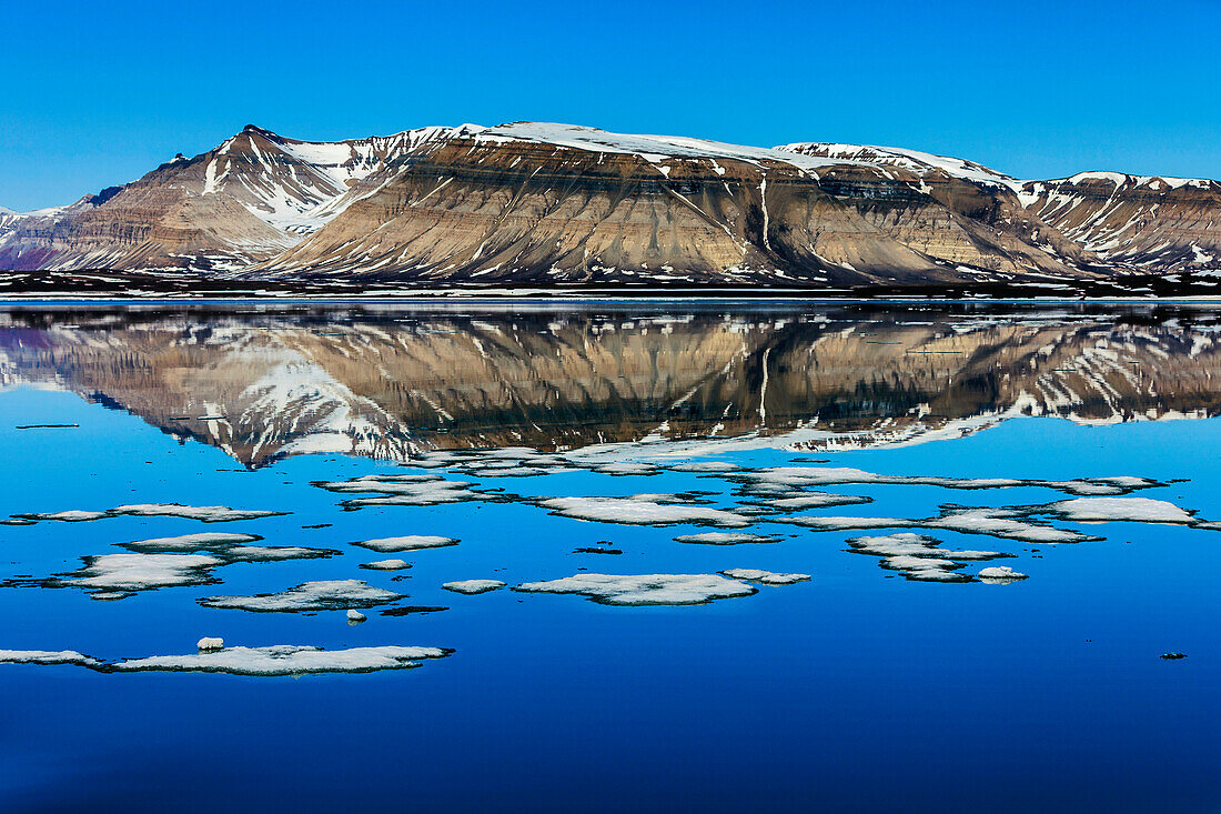 Coastal mountains, Spitsbergen, Norway