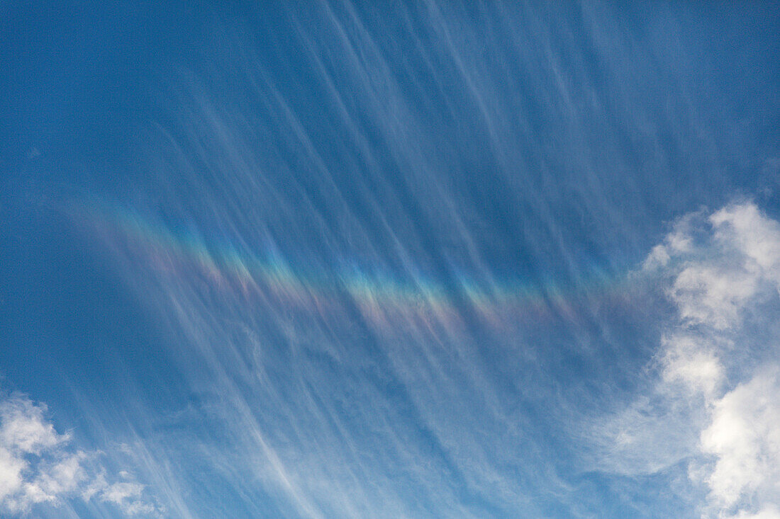 Rainbow in clouds, Netherlands
