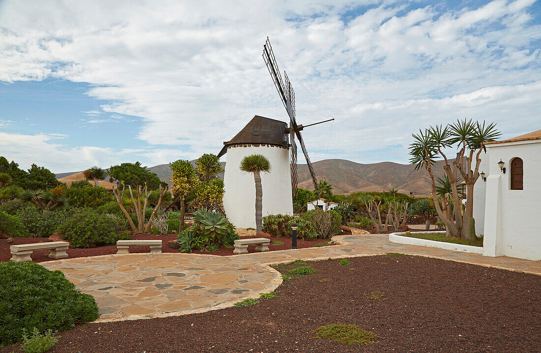 Freilichtmuseum Museo del Queso Majorero und Molino de Antigua, Antigua, Fuerteventura, Kanaren, Kanarische Inseln, Islas Canarias, Atlantik, Spanien, Europa