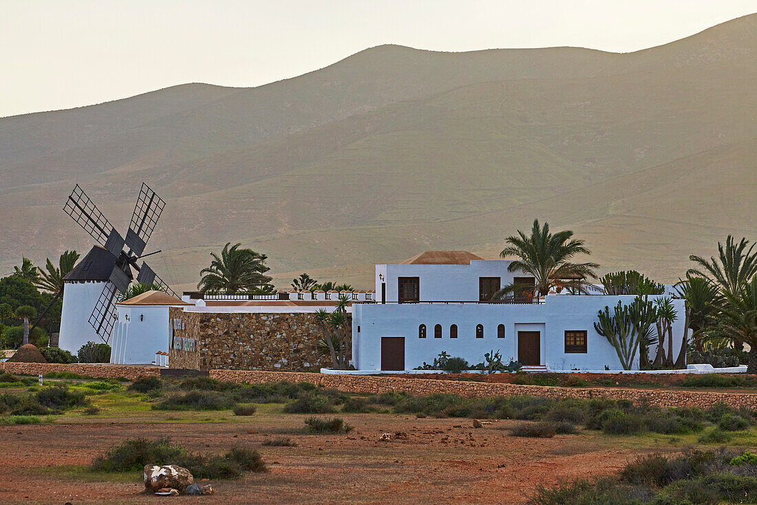 Museum Museo del Queso Majorero and Molino de Antigua at Antigua, Fuerteventura, Canary Islands, Islas Canarias, Atlantic Ocean, Spain, Europe