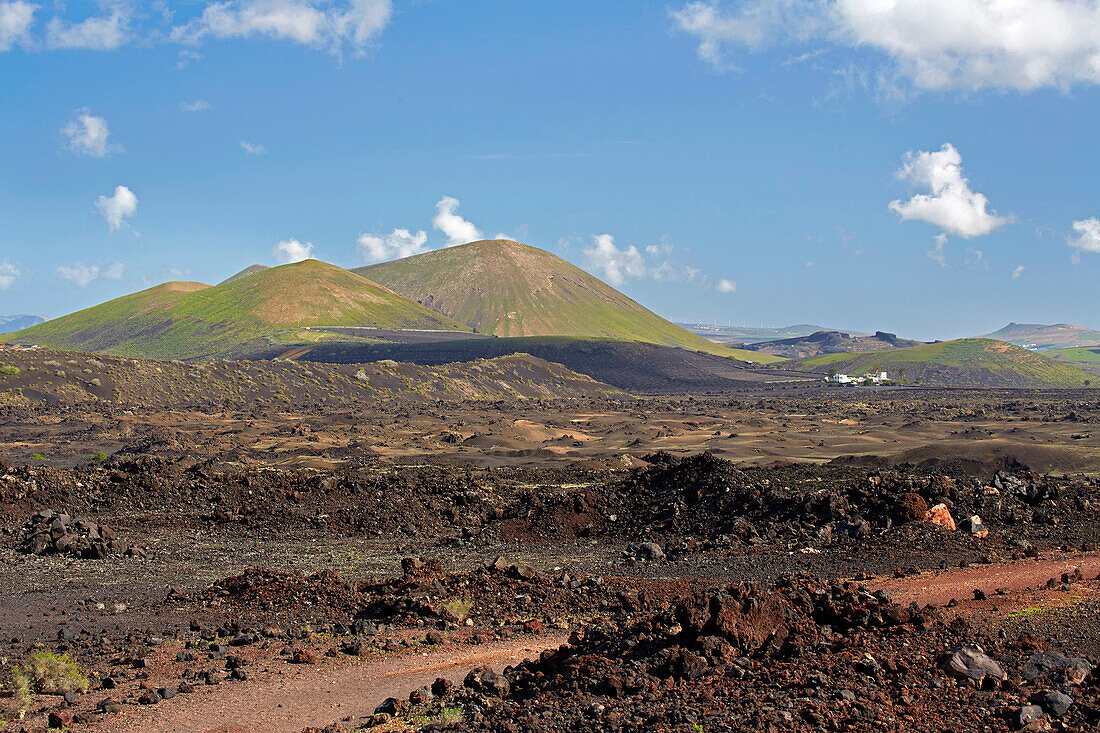 Montanas del Fuego de Timanfaya, Feuerberge, Lanzarote, Kanaren, Kanarische Inseln, Islas Canarias, Spanien, Europa