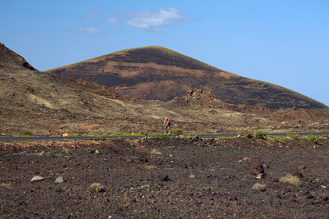 Montanas del Fuego de Timanfaya, Feuerberge, Lanzarote, Kanaren, Kanarische Inseln, Islas Canarias, Spanien, Europa