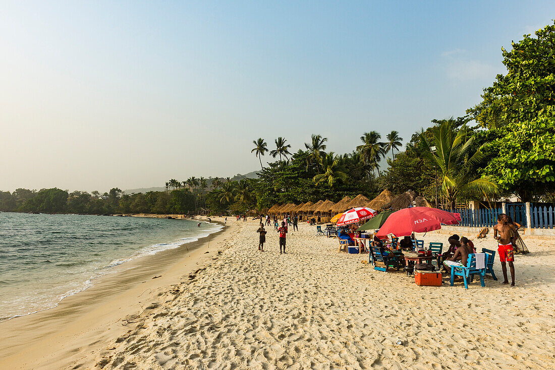 Two Mile beach, Sierra Leone, West Africa, Africa