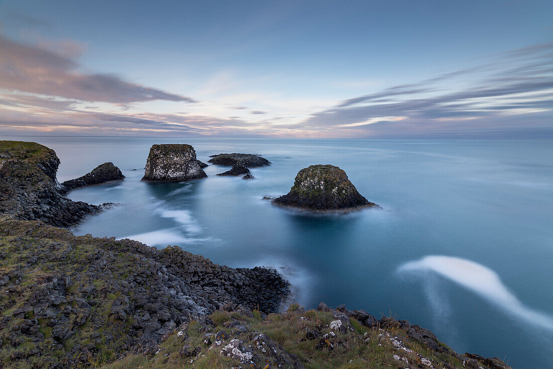 Rock formations, Arnarstapi, Snaefellsnes Peninsula, Iceland, Polar Regions