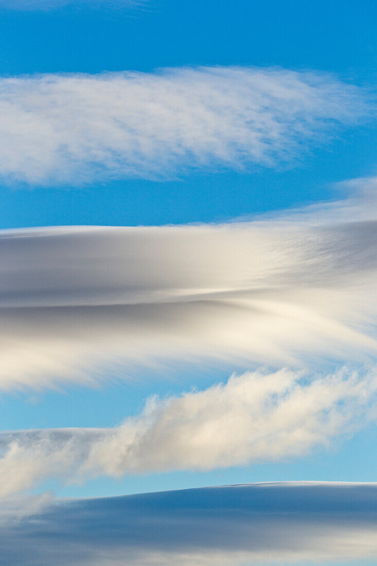 Lenticular clouds, Dempster Highway, Yukon, Canada