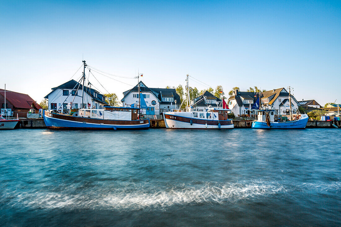 Hafen, Vitte, Insel Hiddensee, Mecklenburg-Vorpommern, Deutschland