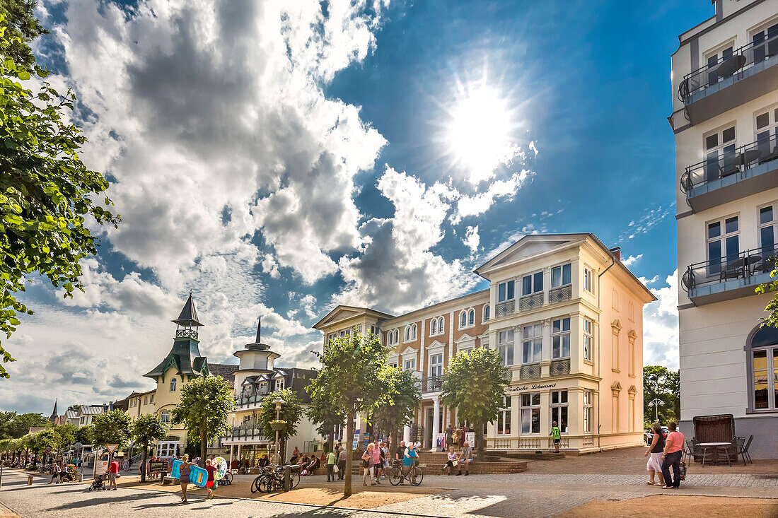 Bäderarchitektur, Zinnowitz, Usedom, Mecklenburg-Vorpommern, Deutschland