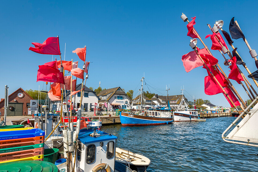 Hafen, Vitte, Insel Hiddensee, Mecklenburg-Vorpommern, Deutschland