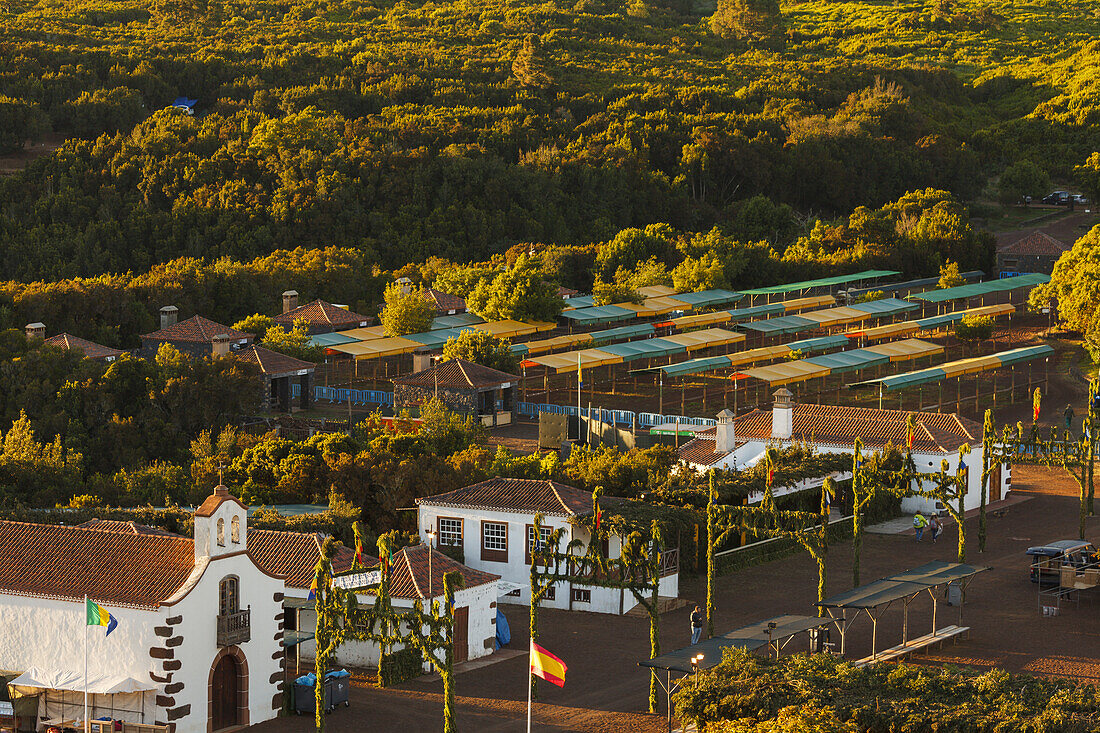 San Antonio del Monte mit Wallfahrtskirche, Region Garafia, UNESCO Biosphärenreservat,  La Palma, Kanarische Inseln, Spanien, Europa