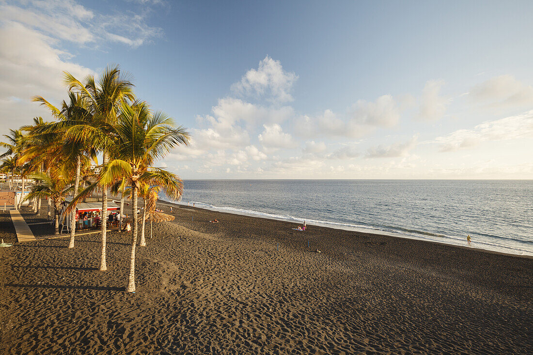 Playa de Puerto Naos, beach, Puerto Naos, east coast, Atlantic, UNESCO Biosphere Reserve, La Palma, Canary Islands, Spain, Europe