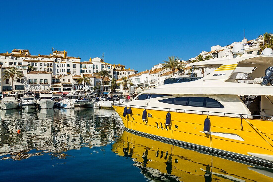 Marina Puerto Banus, Marbella. Malaga province Costa del Sol. Andalusia Southern Spain, Europe.