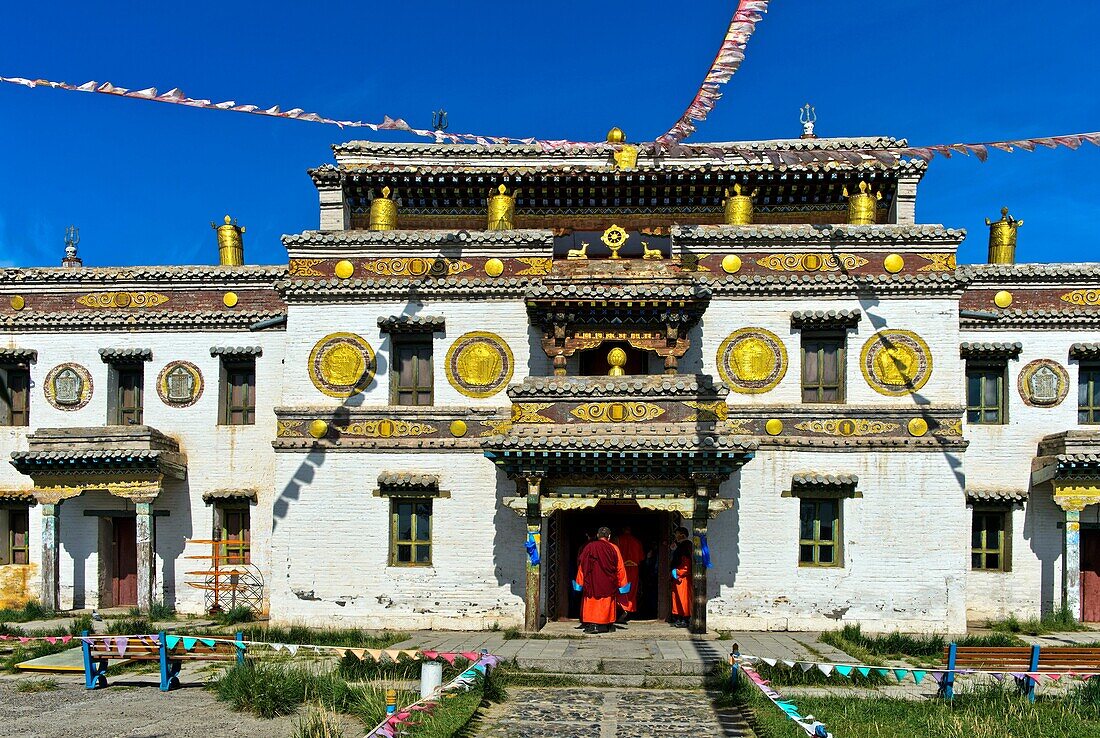 Lavrang temple in Tibetean style, Erdene Zuu monastery, Kharkhorin, Övörkhangai Aimag, Mongolia.
