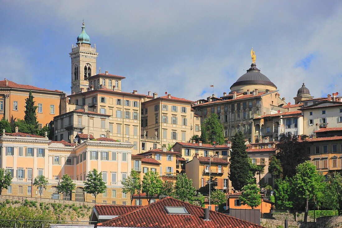 The Old Town of Bergamo, Italy.