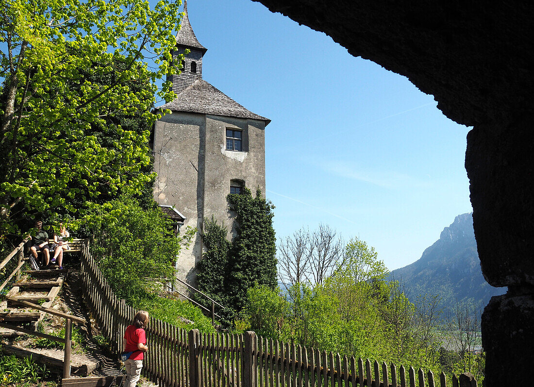 At the castle Thierberg over Kufstein, Tyrol, Austria
