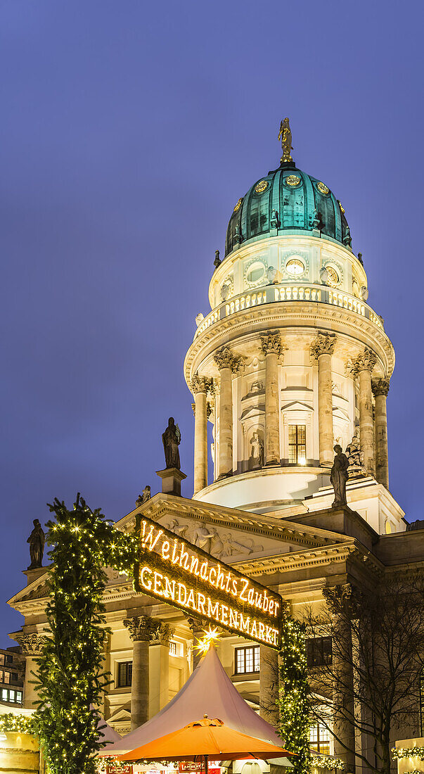 Christmas Market at Gendarme Market , French Dome