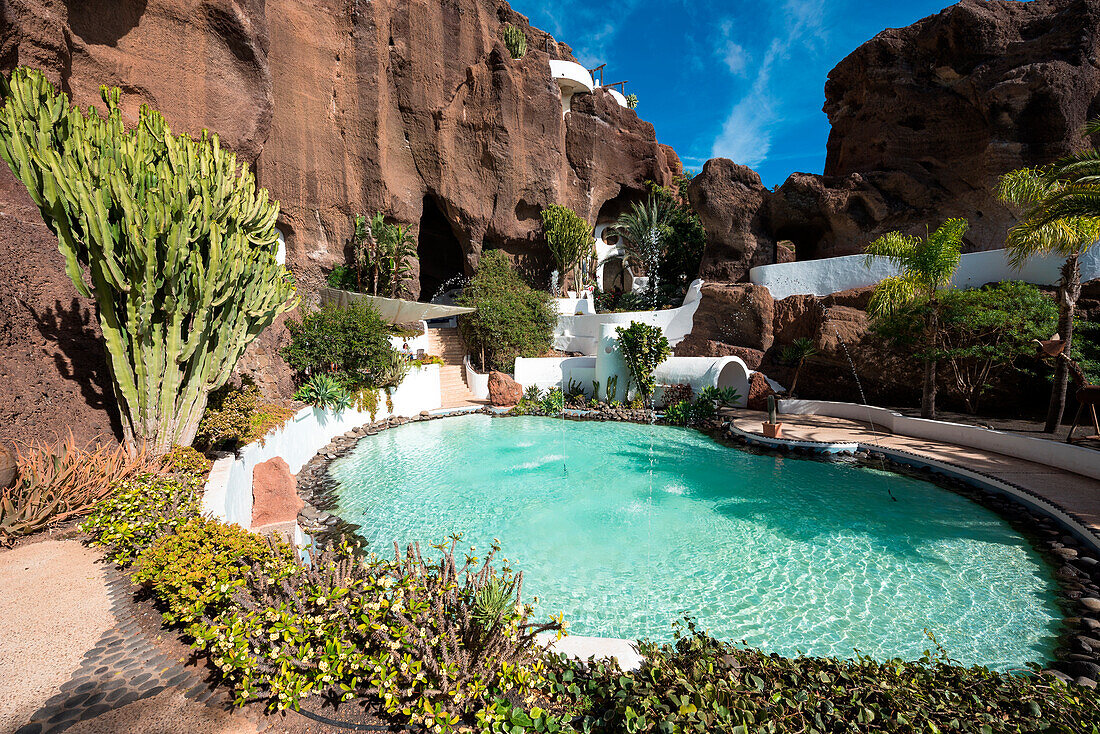 Lagomar museum, house of Omar Sharif in Lanzarote, Canary Island, Spain, Europe