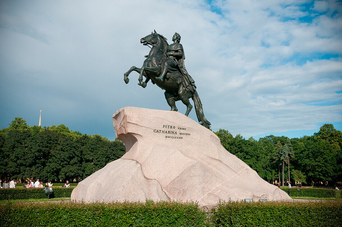 Bronze Horseman on Senate Square, monument to Peter the Great, Saint Petersburg, Russia
