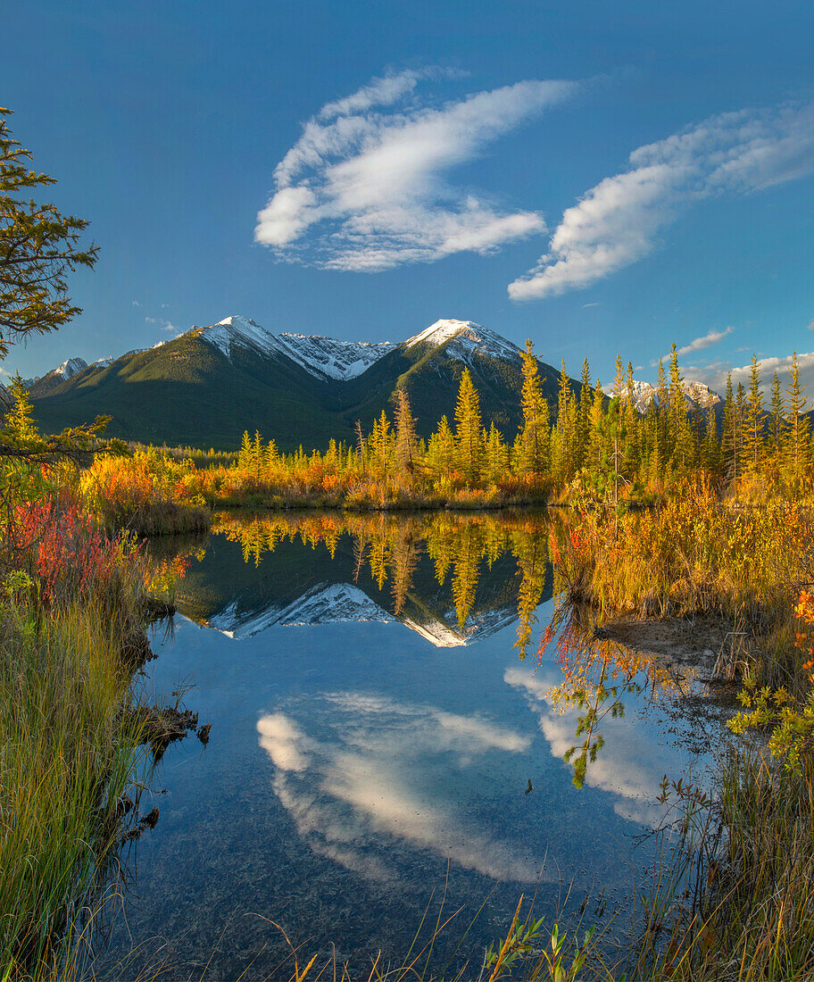 Peaks, Sundance Range, Vermilion Lakes, Banff National Park, Alberta, Canada