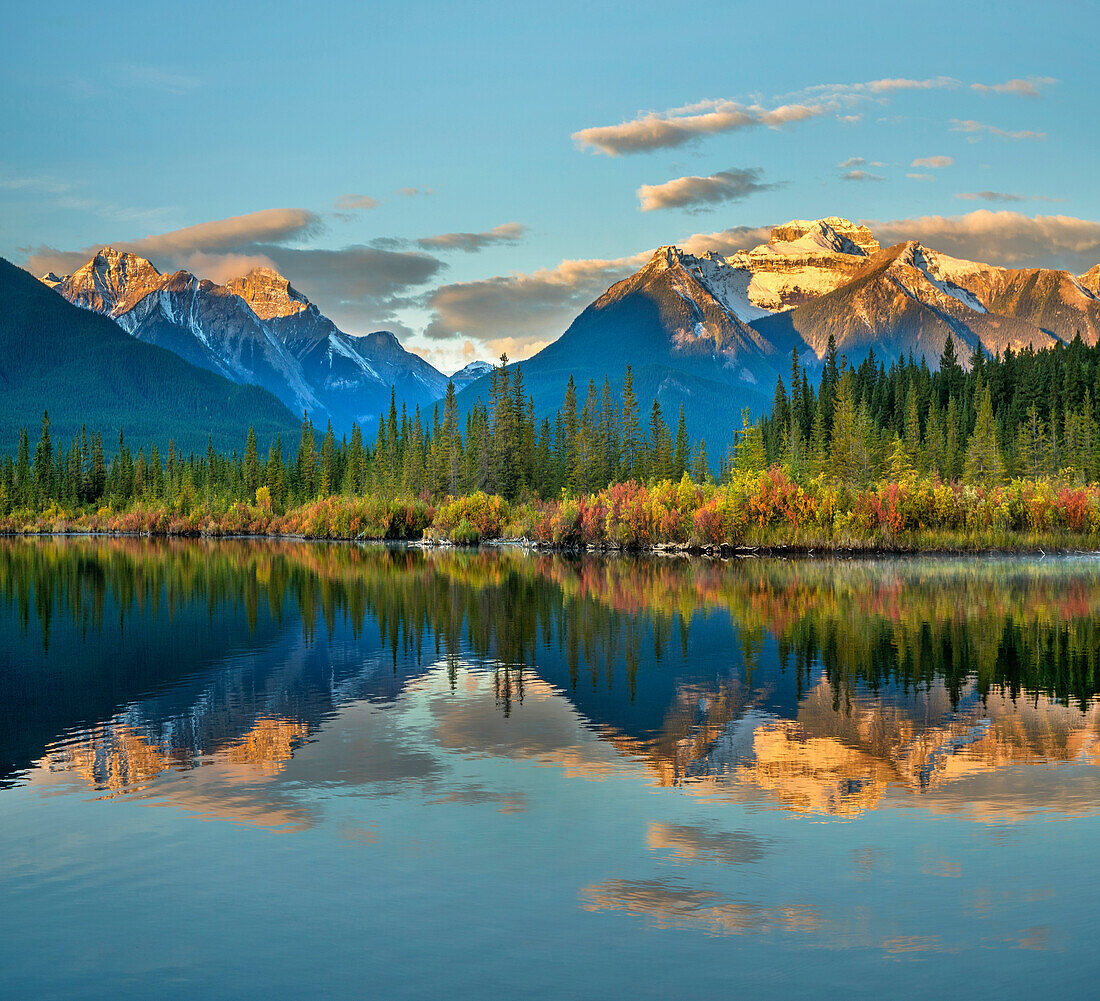 Rocky Mountains from Vermilion Lakes, Banff National Park, Alberta, Canada