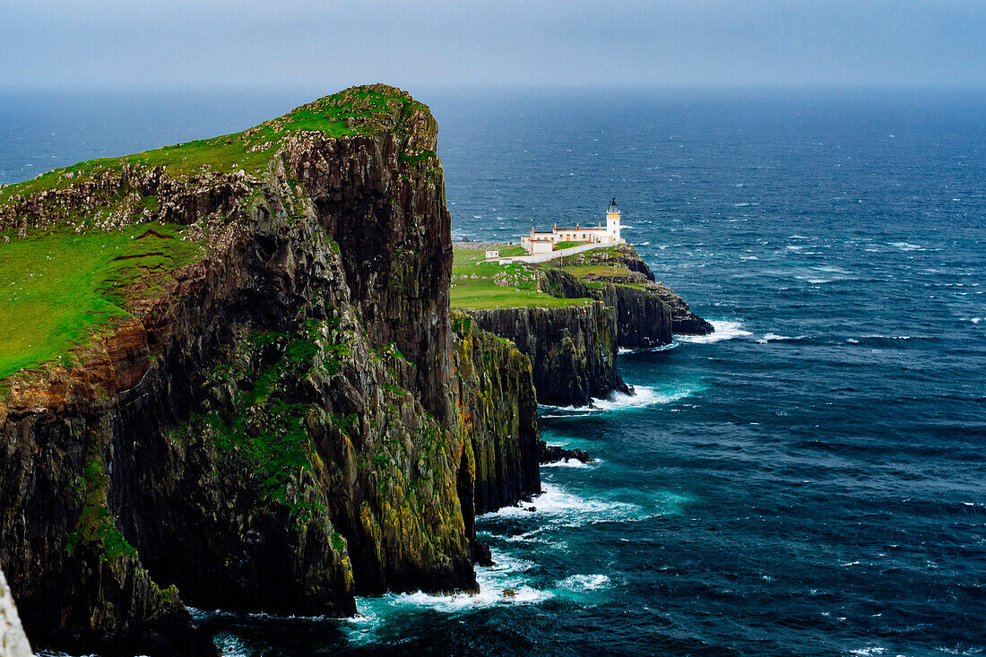 Lighthouse, Neist Point, Isle of Skye, Scotland, Great Britain, Europe