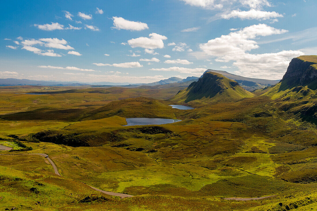 Quiraing's plateau,Quiraing,Trotternish peninsula,Isle of Skye,Scotland,Great Britain,Europe