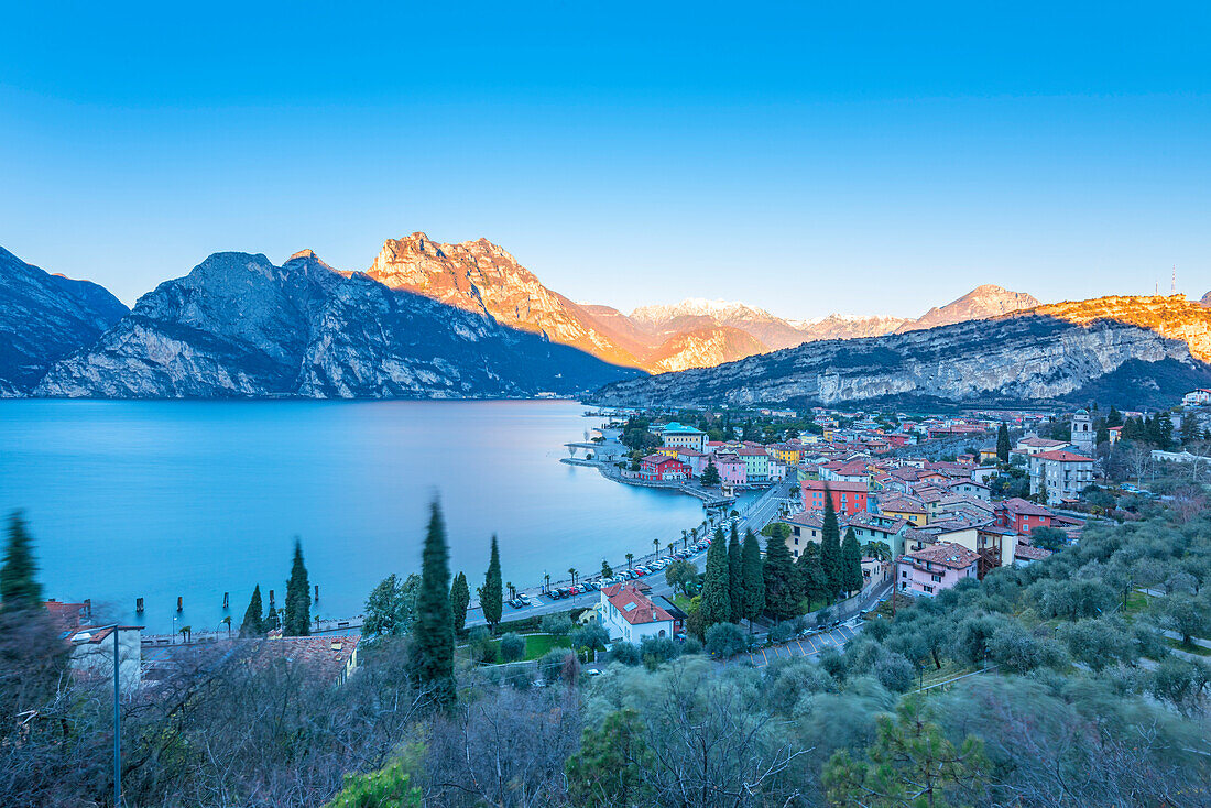Torbole at sunrise Europe, Italy, Trentino, Torbole, Garda lake