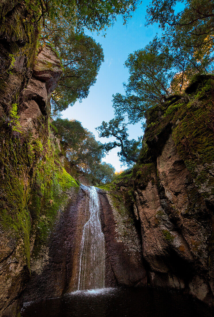Sedini waterfalls, Sedini, sassari province, sardinia, italy, europe.