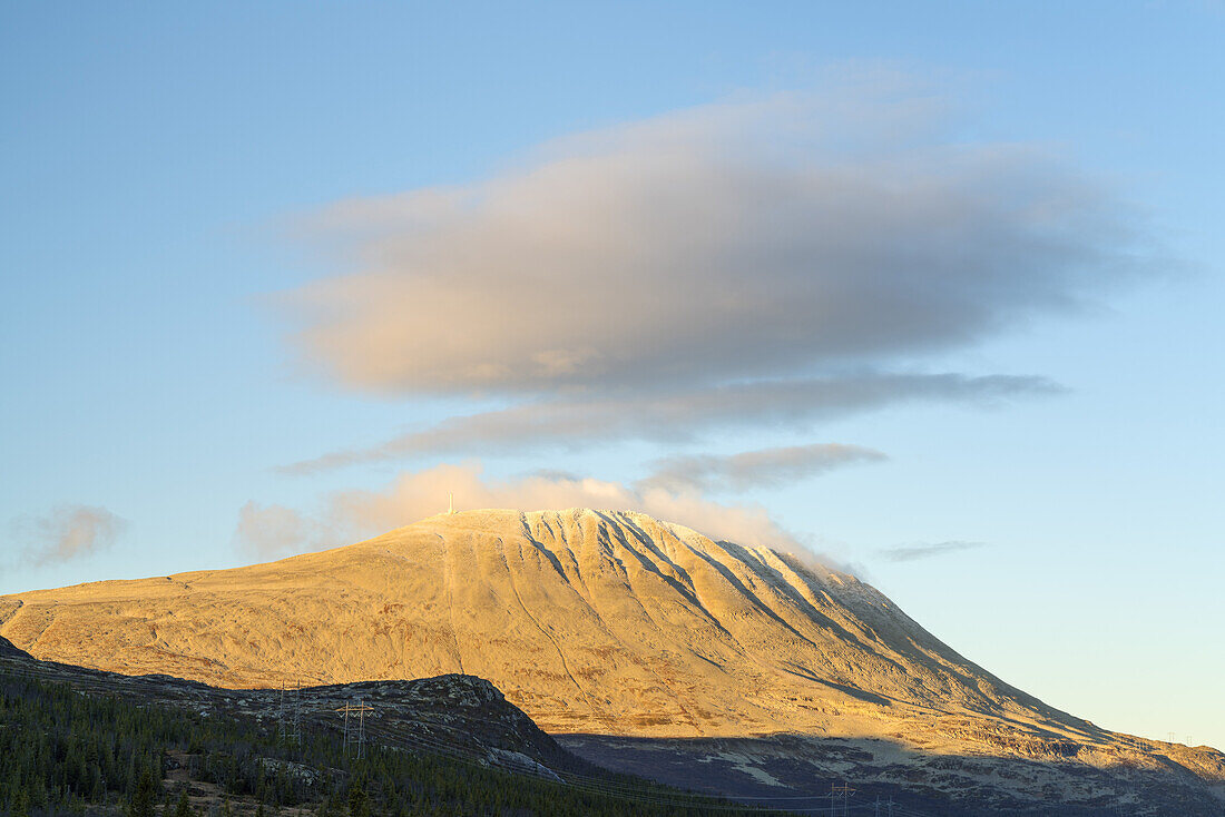 Gipfel des Gaustatoppen (1.883 m), Rjukan, Telemark, Østlandet, Südnorwegen, Norwegen, Skandinavien, Nordeuropa, Europa