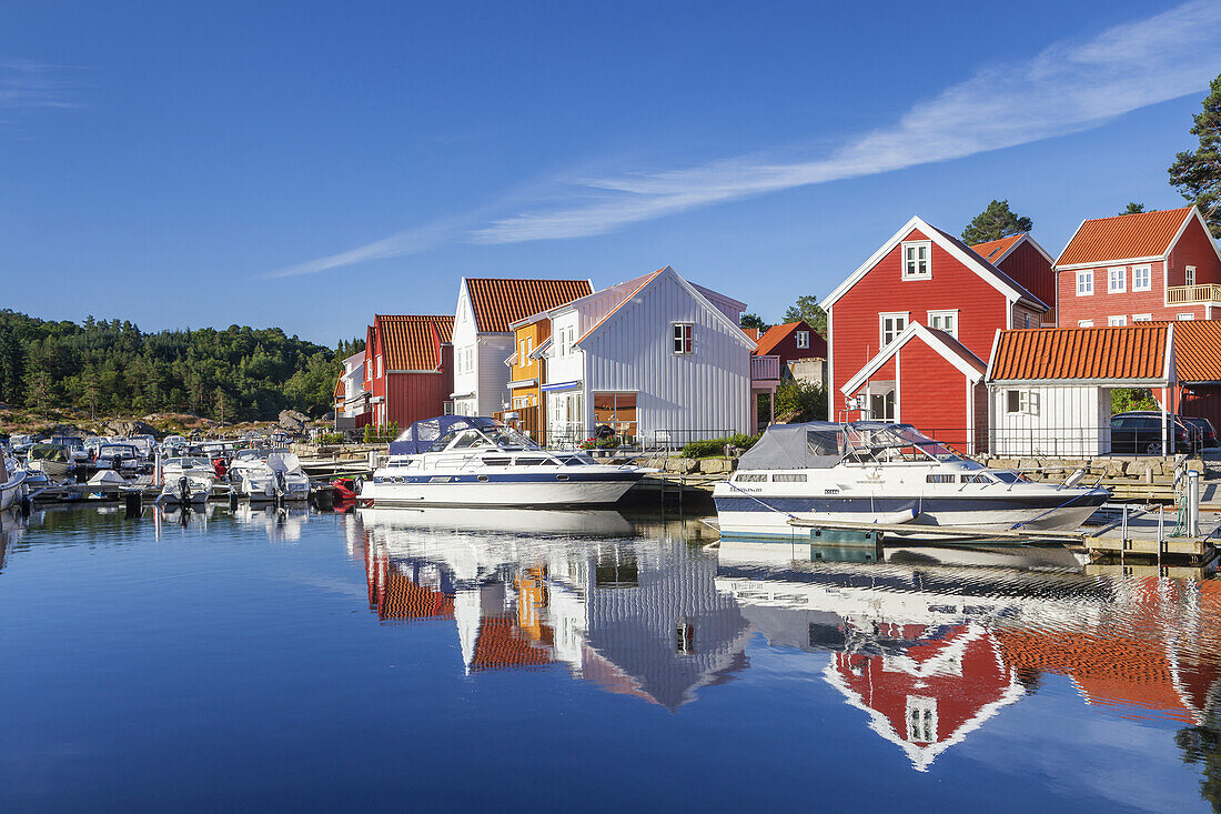 Blick auf Furuholmen, Nordsee, Vest-Agder, Sørlandet, Südnorwegen, Norwegen, Skandinavien, Nordeuropa, Europa