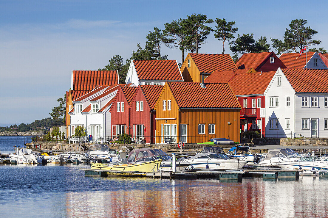 View of Furuholmen, Northern Sea, Vest-Agder, Sorlandet, Southern Norway, Norway, Scandinavia, Northern Europe, Europe