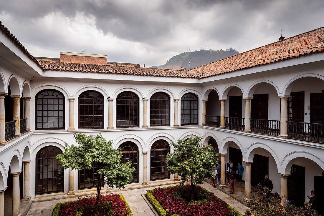 Innenhof im Botero Museum (Museo Botero), Hauptstadt Bogota, Departmento Cundinamarca, Kolumbien, Südamerika