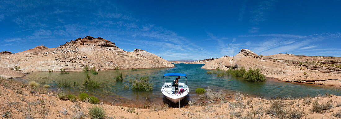 Bootstrip am Lake Powell, Arizona, USA