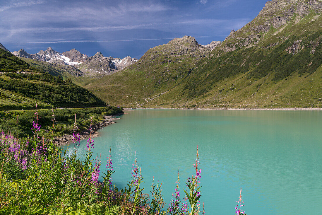 Lake Vermuntsee, Silvretta, mountain range, Bludenz, Vorarlberg, Austria, Europe