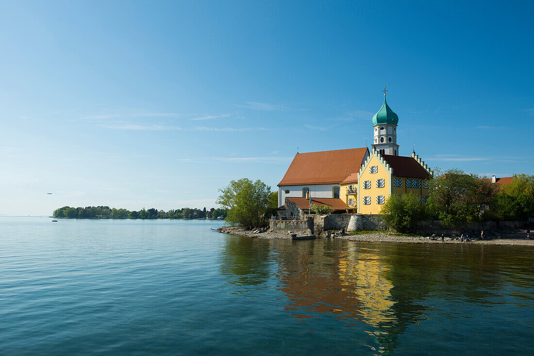 Kirche Sankt Georg, Wasserburg, Bodensee, Bayern, Deutschland