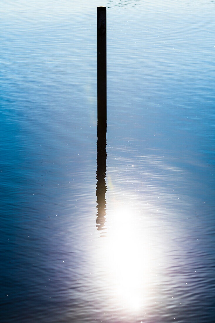 Pole in the Außenalster, Hamburg, Germany