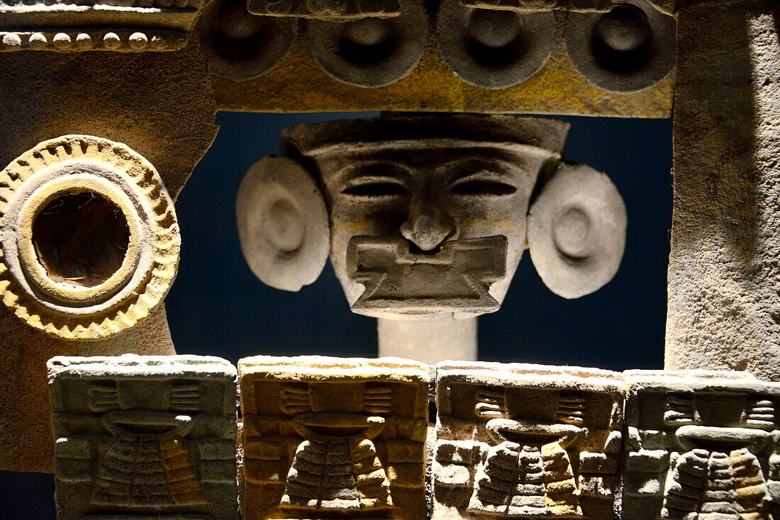 Museum in der Pyramidenanlage von Teotihuacan bei Mexico City, Mexiko