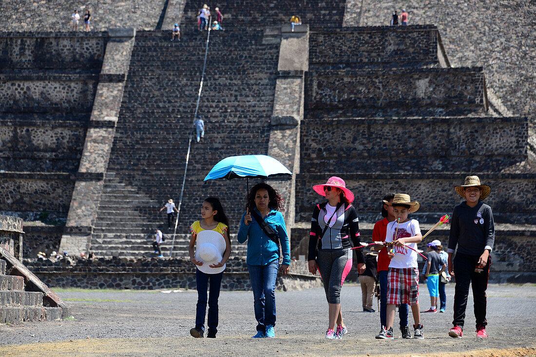 Mondpyramide, Pyramidenanlage von Teotihuacan bei Mexico City, Mexiko