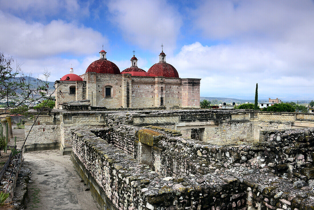 Kultstätte-Ausgrabungen in Mitla  bei Oaxaca, Mexiko