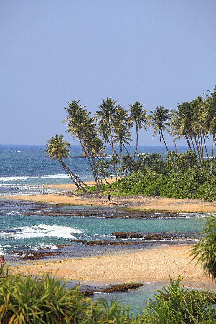 sri lanka, galle, beach of lighthouse hotel