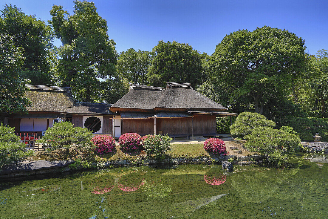 Japan, Okayama City, Korakuen Garden, Tea House