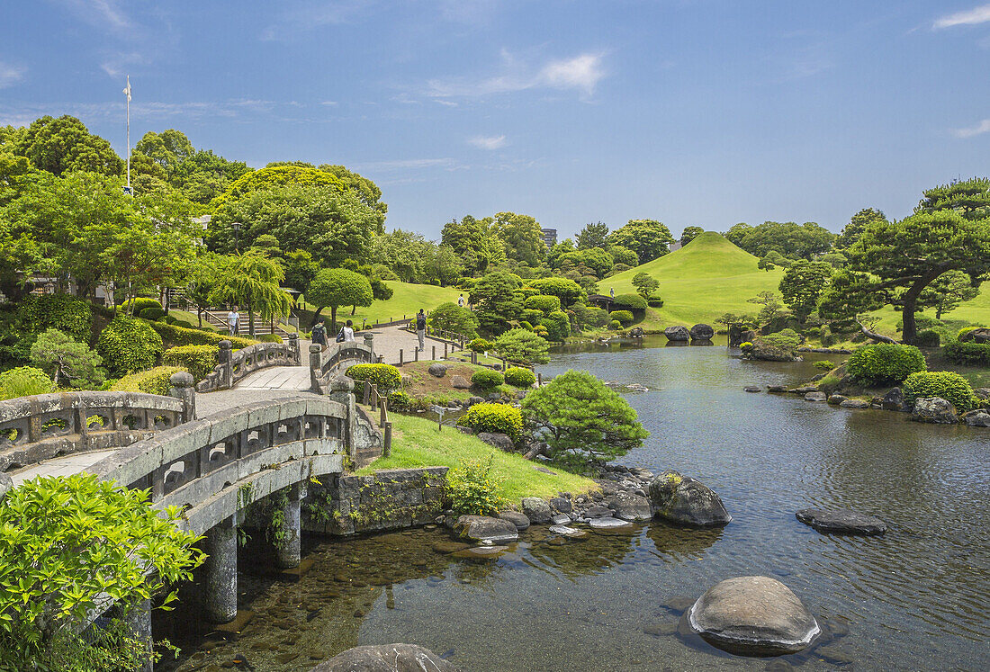 Japan, Kyushu Island, Kumamoto City, Suizenji Garden