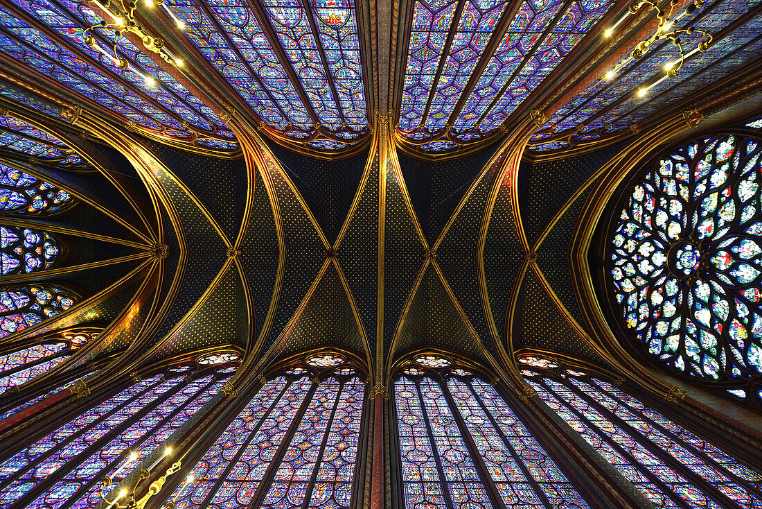 Europe, France, la Sainte Chapelle in Paris.