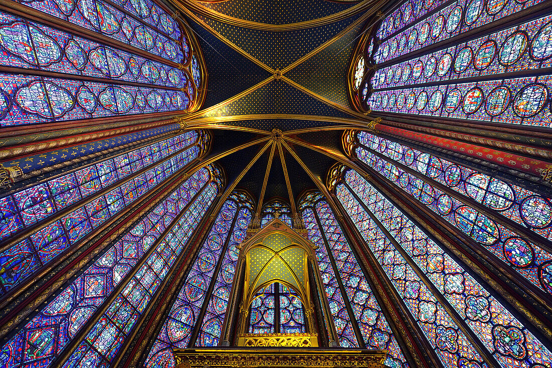 Europe, France, la Sainte Chapelle in Paris.