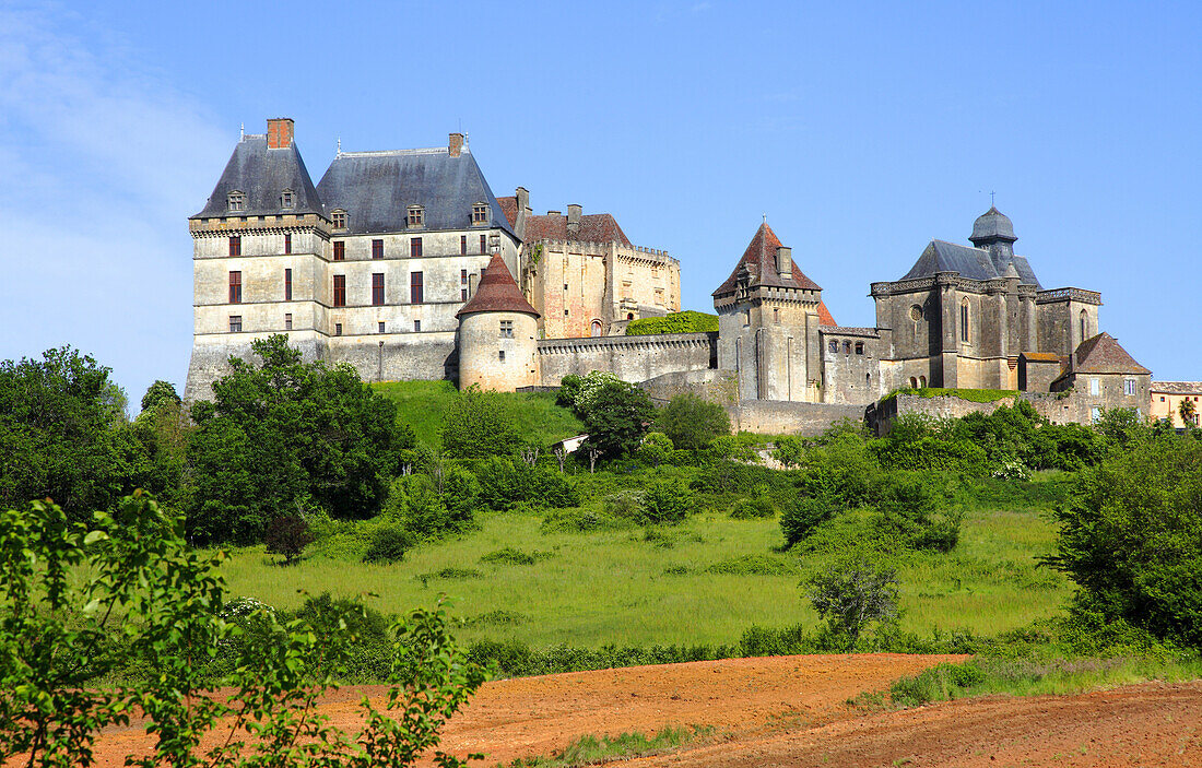 France, Nouvelle Aquitaine, Dordogne department (24), Biron castle