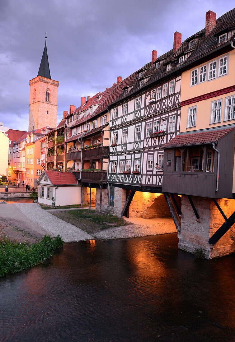 Krämer bridge, Erfurt, Thuringia, Eastgermany, Germany